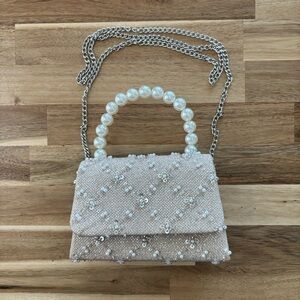 Sincerely Jules Pearl & Sequin Mini Bag